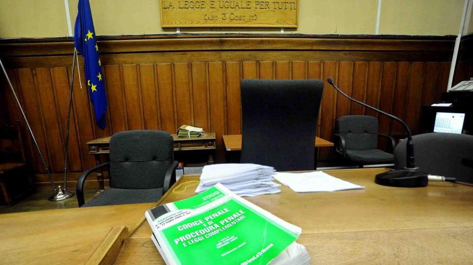 Un’aula del tribunale di Pistoia (foto d’archivio)