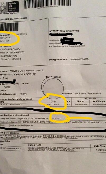 «La risonanza “ a breve”? Fra 33 giorni a Grosseto»