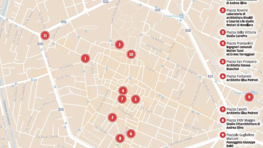 Ecco gli otto architetti che hanno ridisegnato il centro storico di Reggio Emilia