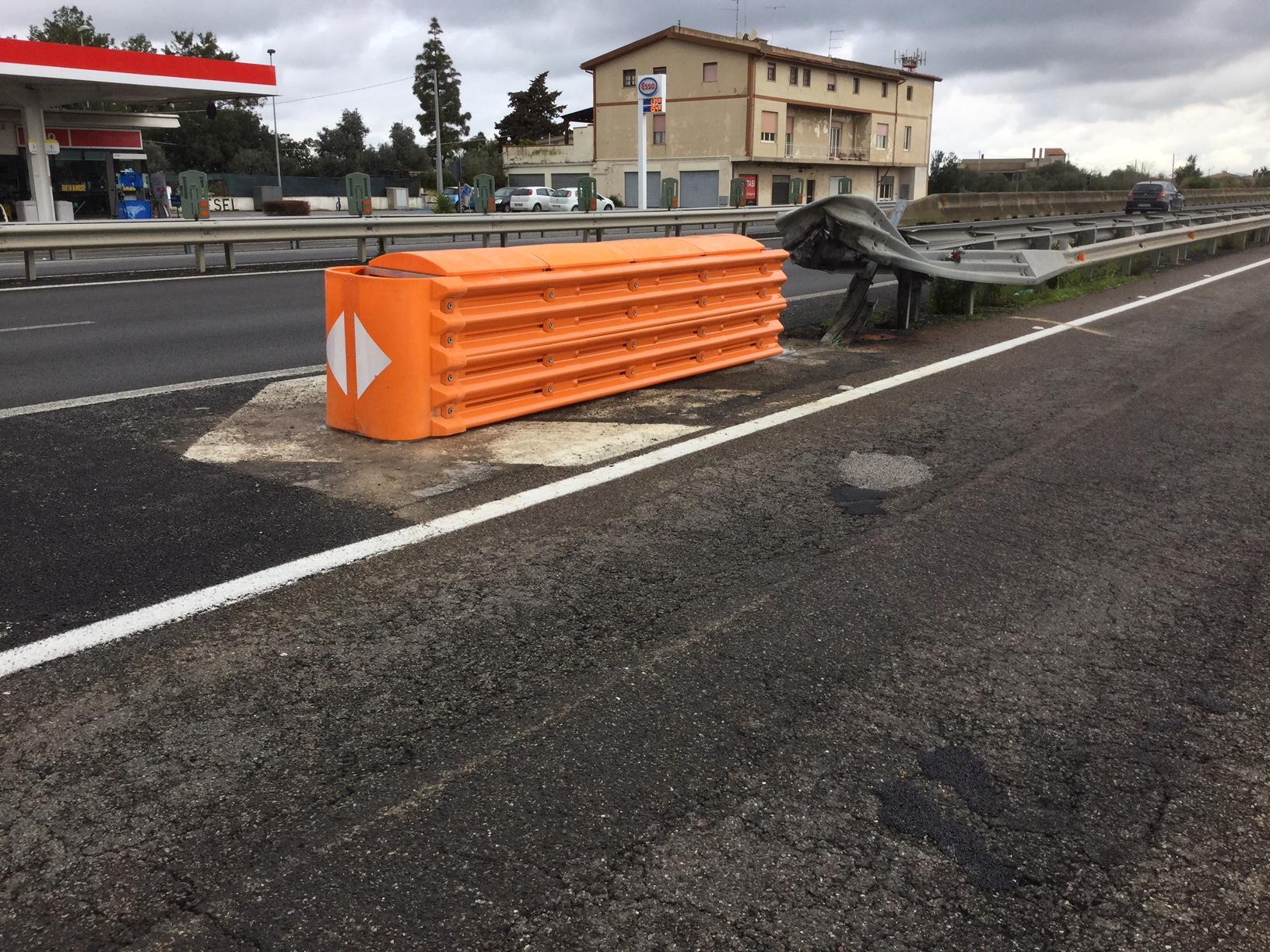 Incidenti stradali, l'Anas installa gli antiurto sui guard rail