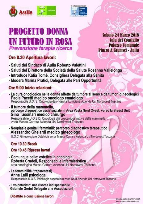 La donna e il tumore Le risposte della Lunigiana 