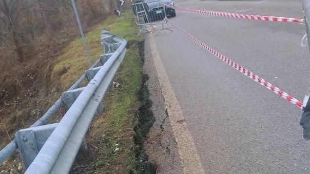 Frana in movimento Il sindaco chiede sopralluogo tecnici