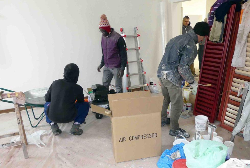 Ibo, volontari al lavoro sulla “nuova” sede