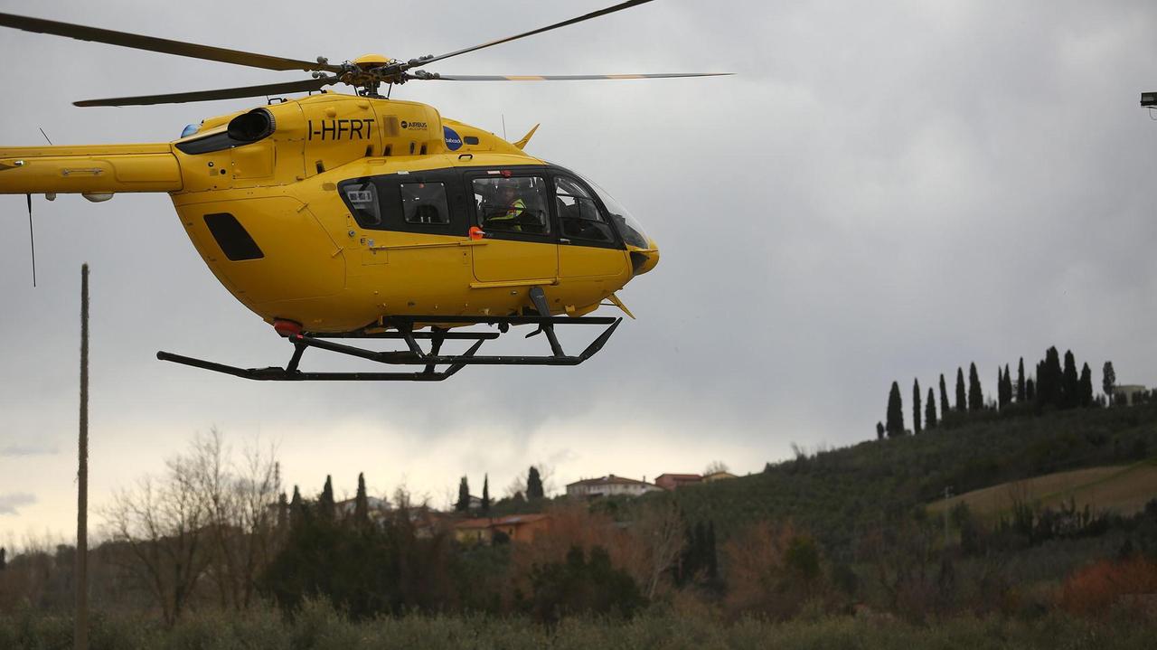 Un intervento dell'elisoccorso Pegaso