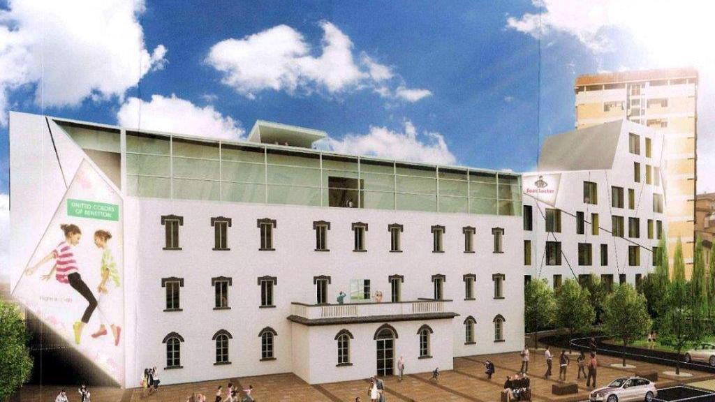 L’idea progettuale per riqualificare la facciata dell’ex fabbrica Crastan in via Primo Maggio