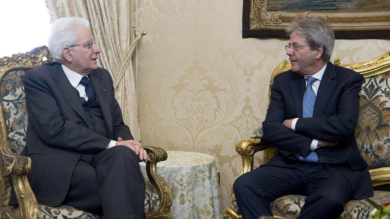 Il colloquio fra Mattarella e Gentiloni, prima delle dimissioni del premier