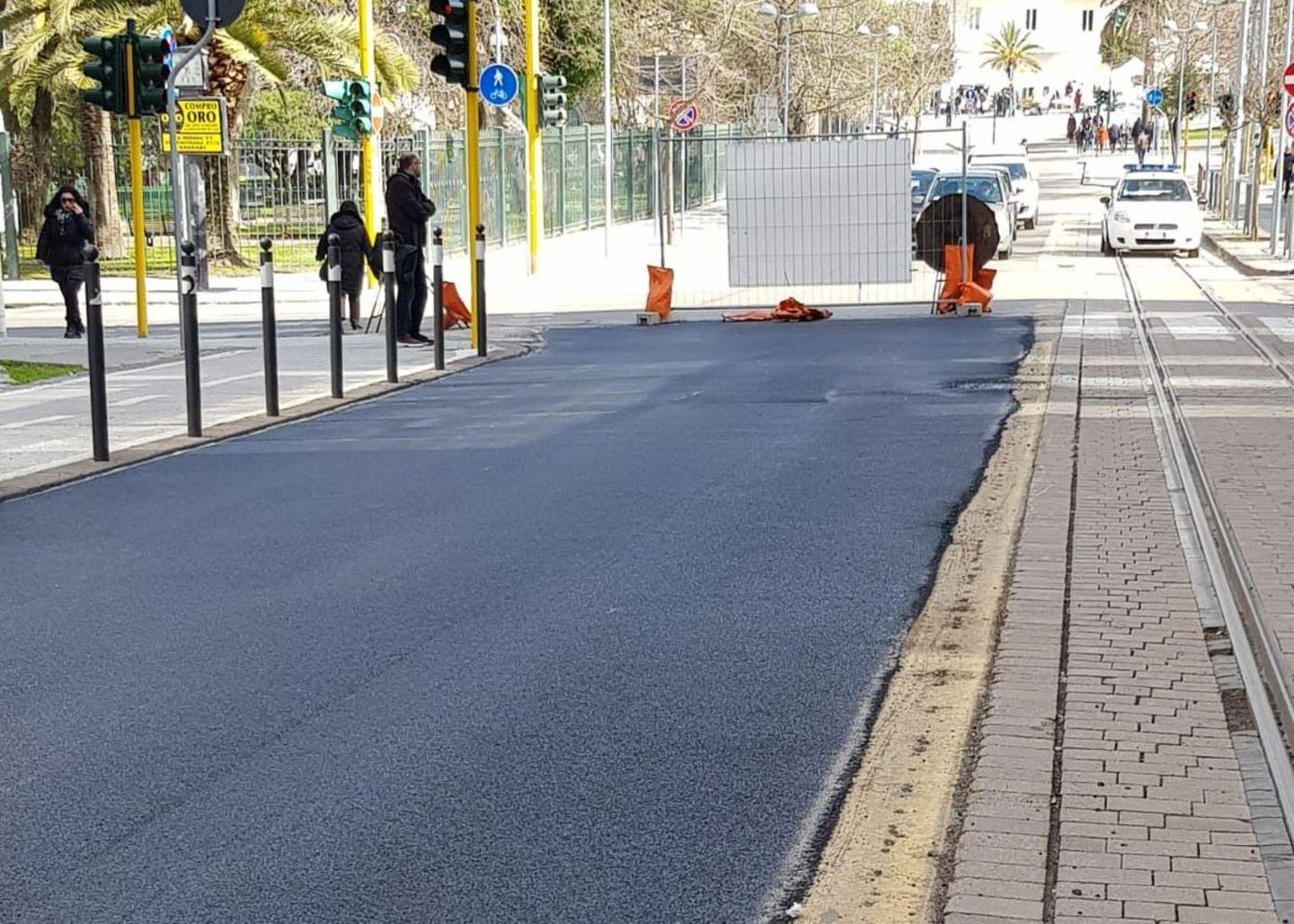Sassari, riapre il primo tratto di viale Italia