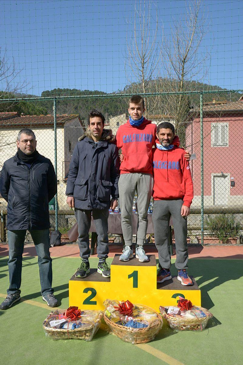 Il podio della corsa maschile