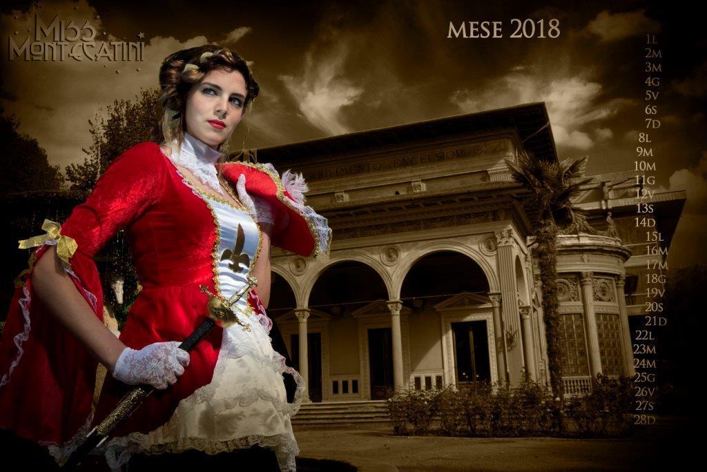 La copertina del calendario 2018 di Miss Montecatini