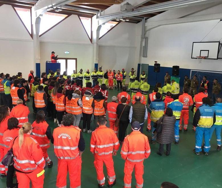 La Protezione civile inaugura la palestra