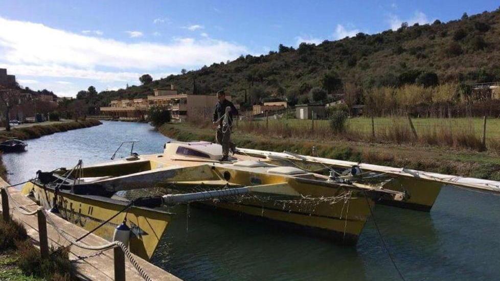 Uno scenografo fa rinascere il trimarano speciale