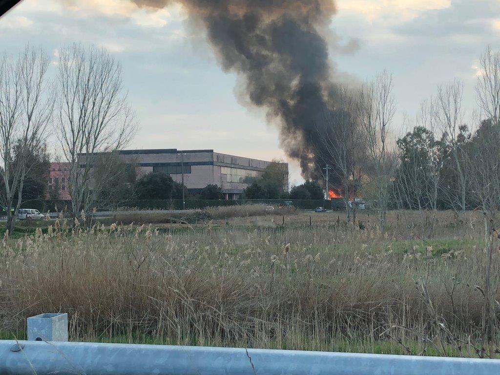 Nube nera sopra via di Montramito