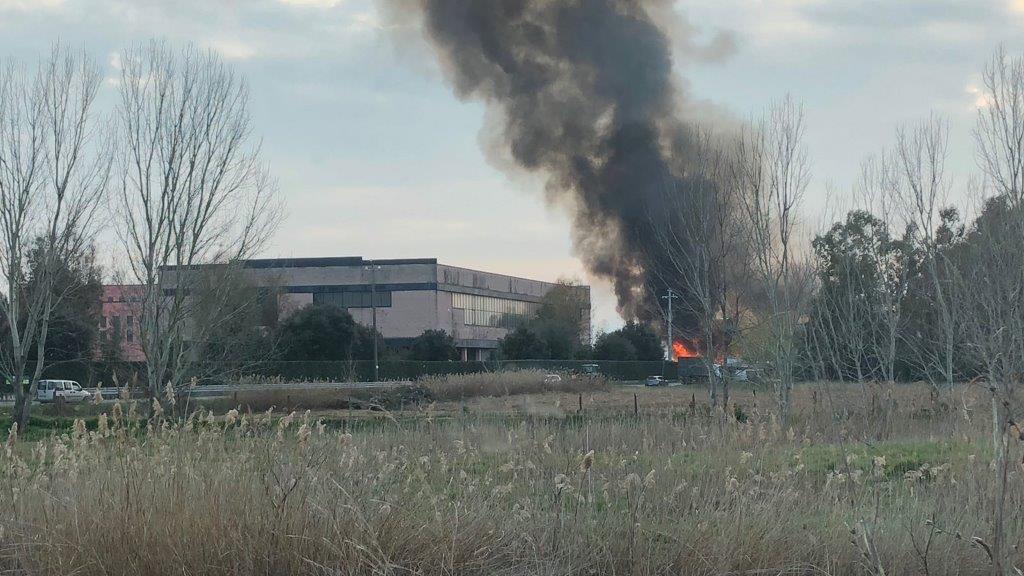 Nube nera sopra via di Montramito