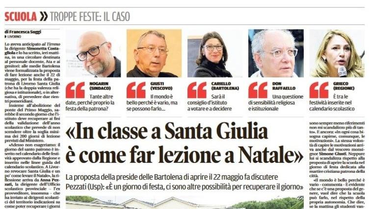 In classe per Santa Giulia? Il ministero boccia l’idea