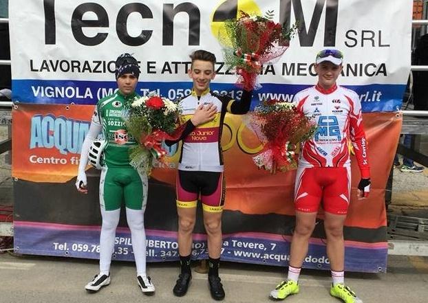 Gli esordienti Ori e Longagnani subito sul podio al Gp Fioritura di Vignola