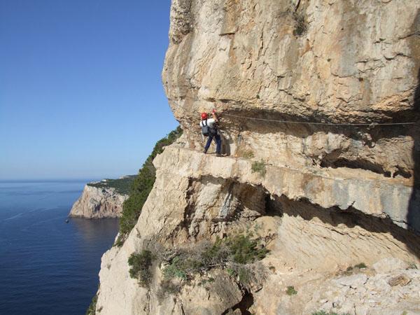 La ferrata del Cabirol a Capo Caccia, Alghero