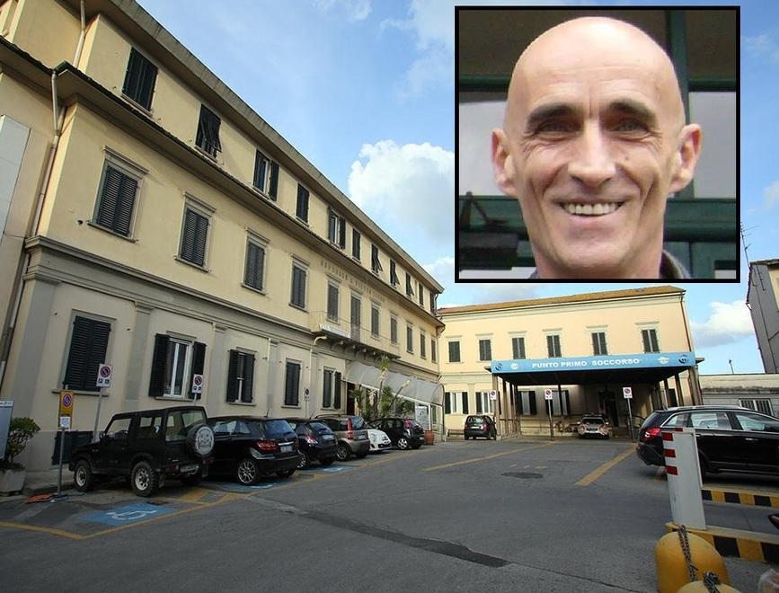 L’ospedale San Pietro Igneo e nel riquadro Sergio Morelli