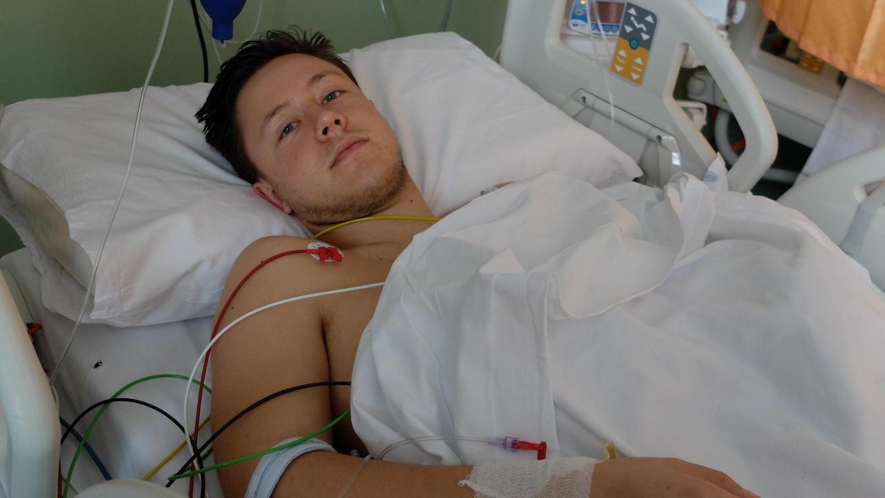 Filippo Mazzetti ricoverato in ospedale dopo essere stato investito dall'auto pirata (Foto Sproviero - Batavia)
