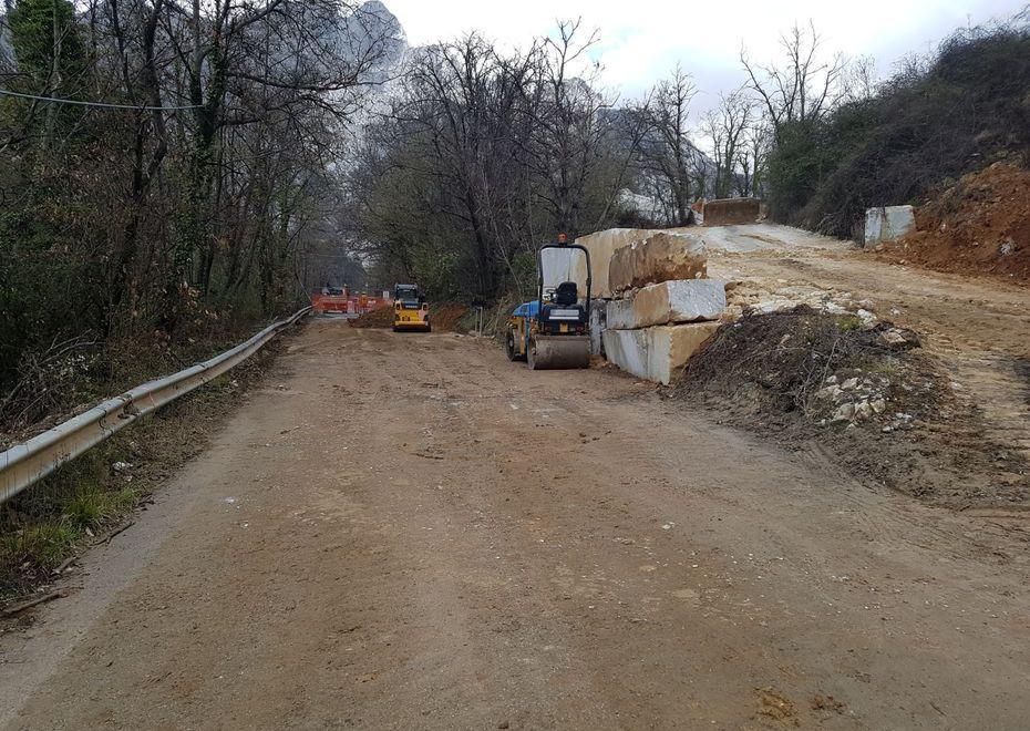 Colonnata, riaperta la via Opere lampo in 10 giorni 