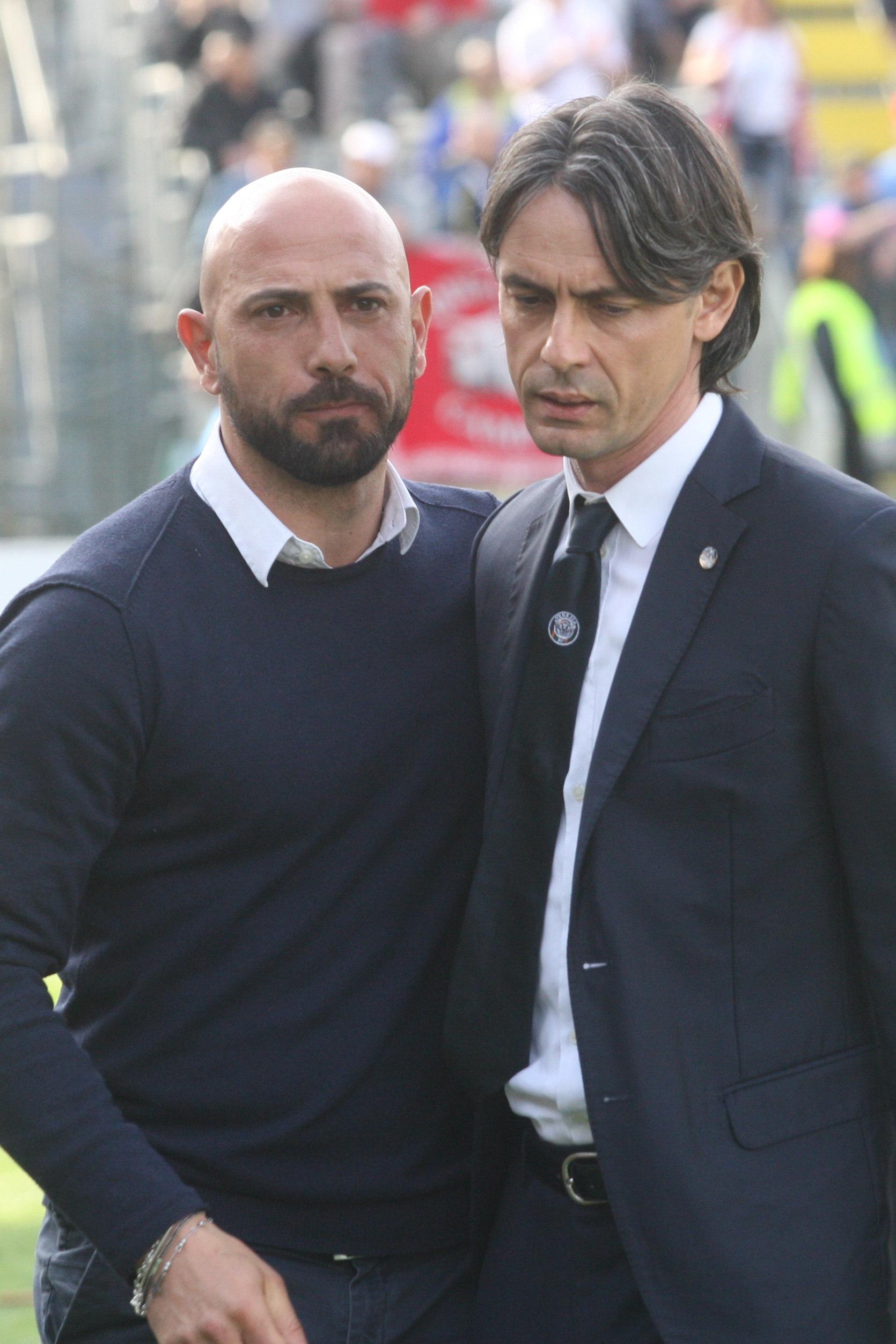 Antonio Calabro e Pippo Inzaghi
