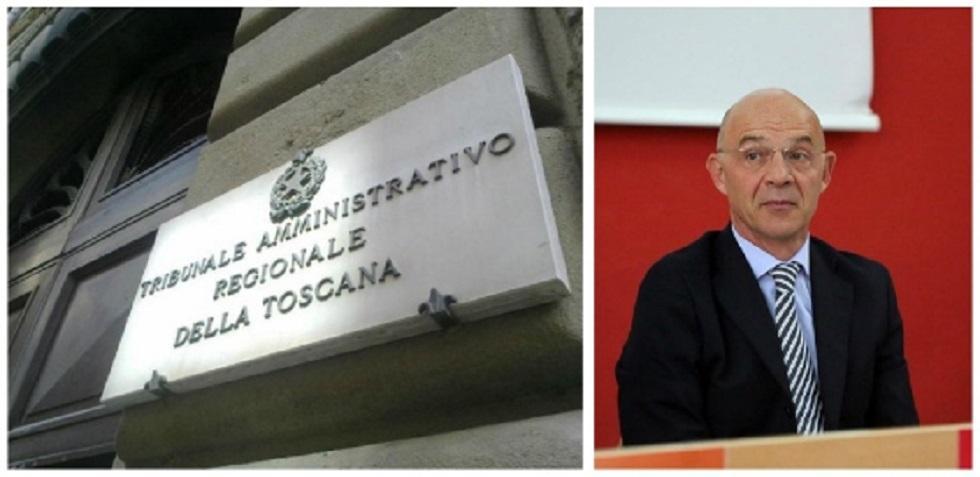 La sede del Tar e a destra Marino Lupi
