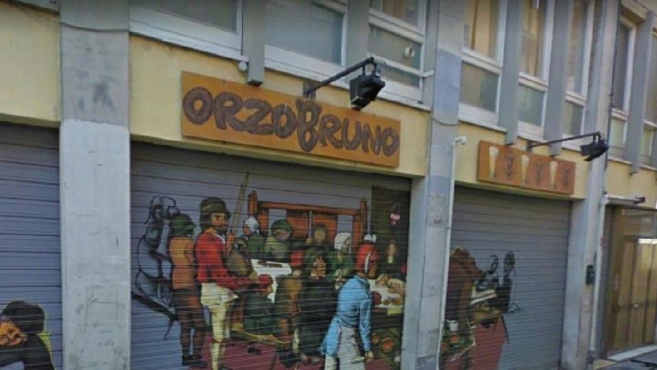 L'esterno del pub Orzo Bruno