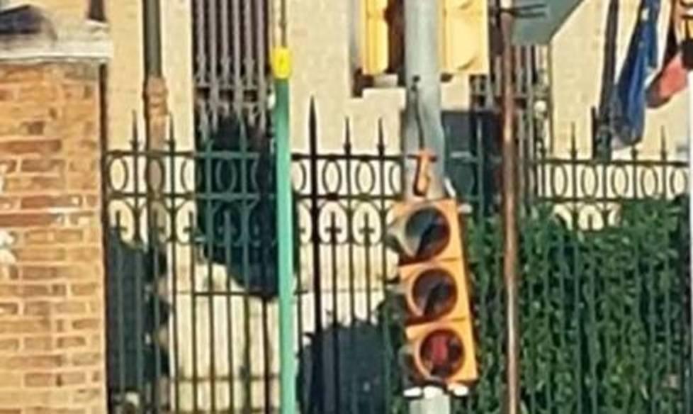 Ricollocato il semaforo caduto a Bondeno