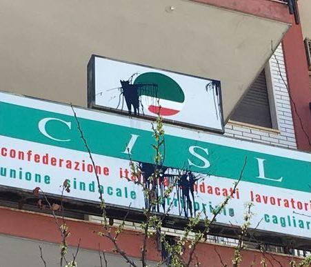 Scritte contro il sindacato «Cisl complice della Rwm» 