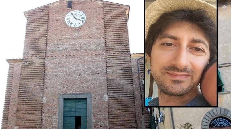 La Collegiata di Fucecchio e nel riquadro Danilo Tallarico