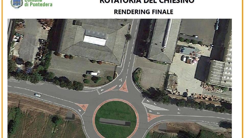 Il progetto della rotatoria al Chiesino