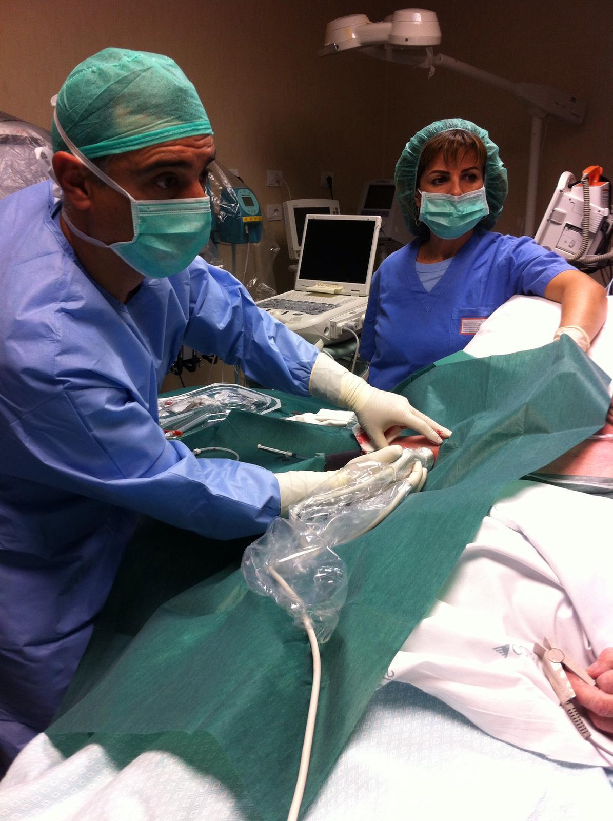 Un intervento all'ospedale San Martino