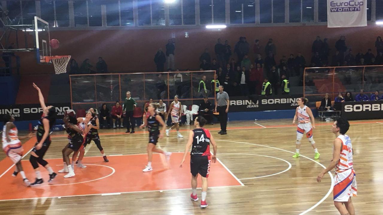 Un'azione del match tra Gesam e Dike