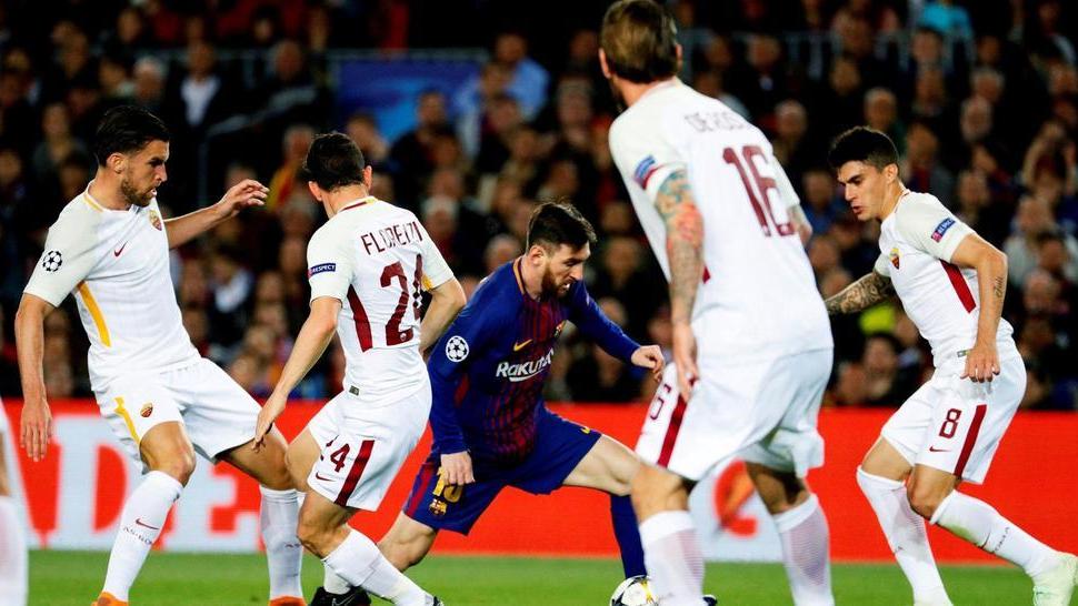 La Roma ko col Barça Europa, c’è la Lazio
