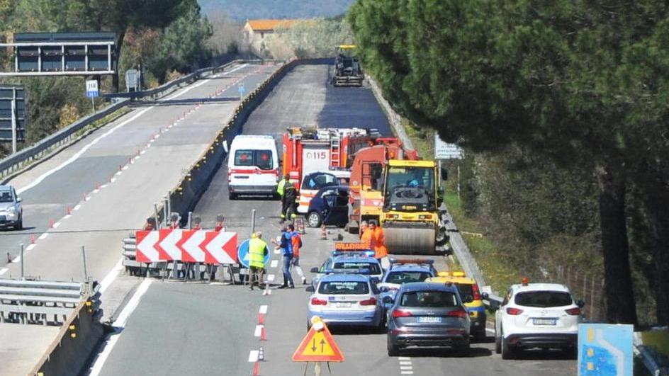 Schianto nel cantiere Anas, grave un uomo