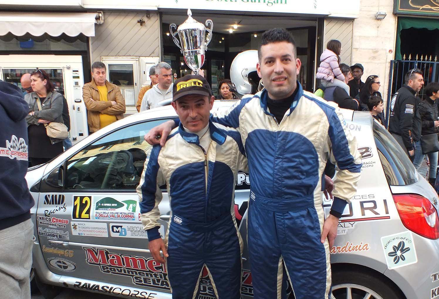 Gessa e Pusceddu, vincitori del Rally Val di Cornia - Colline Metallifere (foto Paolo Barlettani)