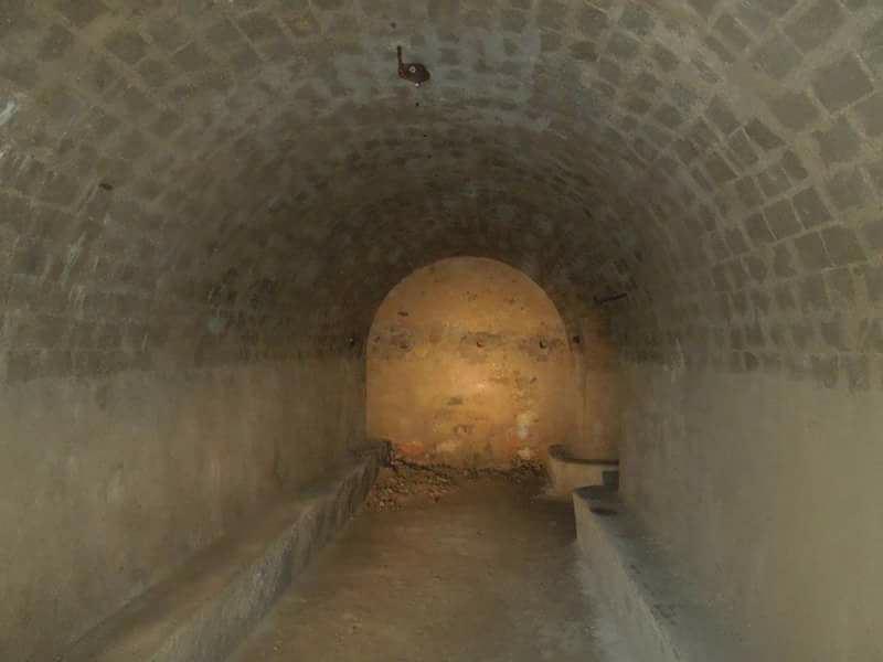 Uno dei tunnel sotterranei del Castello di Piombino