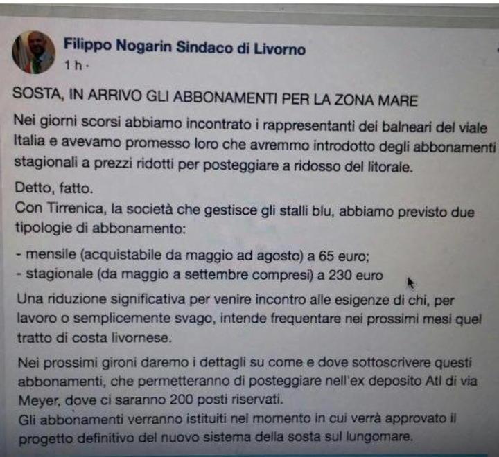 Il sindaco: posti riservati, anzi no 