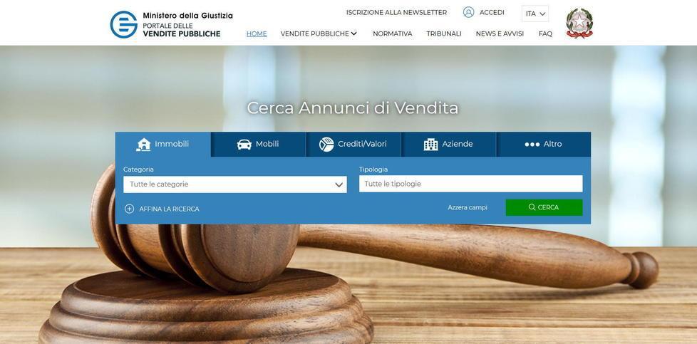 Rivoluzione in Tribunale: l’asta adesso è telematica 