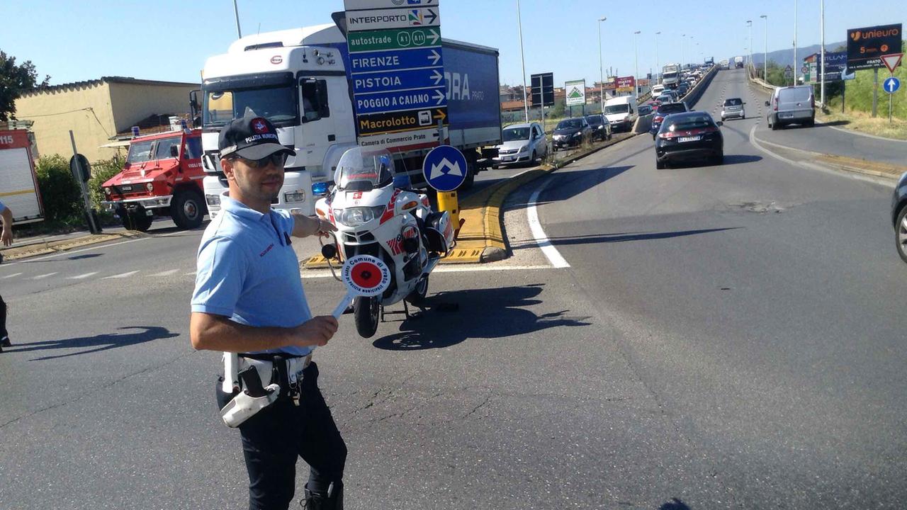 Controlli stradali della Polizia municipale (foto d'archivio)
