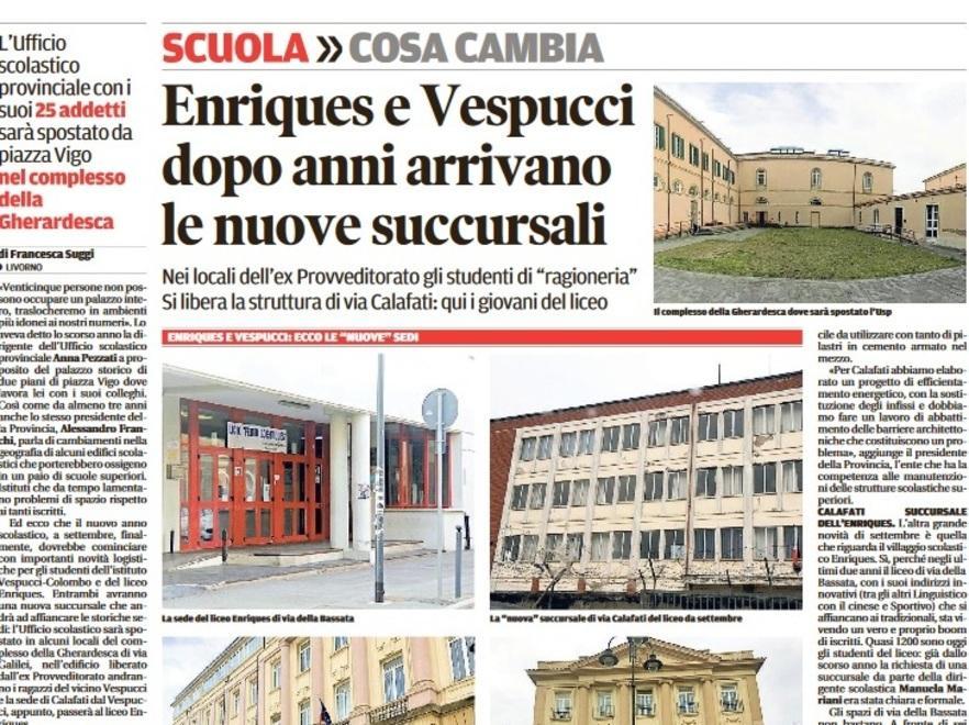 Vespucci, Enriques e le nuove succursali