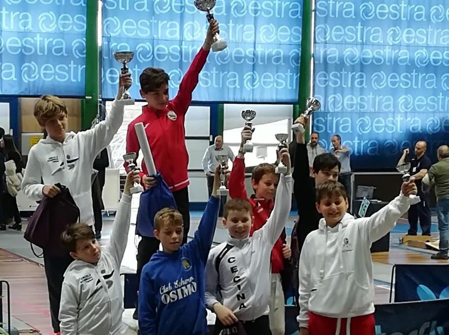 Gli atleti gialloblù sul podio degli interregionali 6 armi