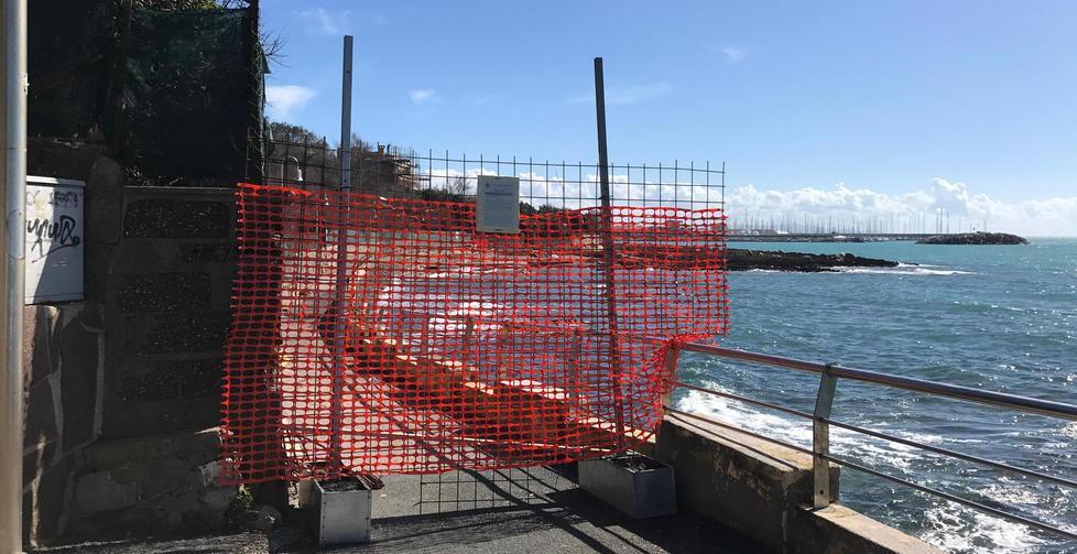 Lungomare chiuso, ripartono i lavori 