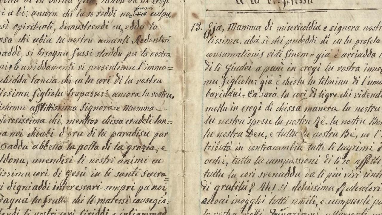 Castelsardo, dall'archivio le orazioni scritte nell'800 per chi non conosceva il latino
