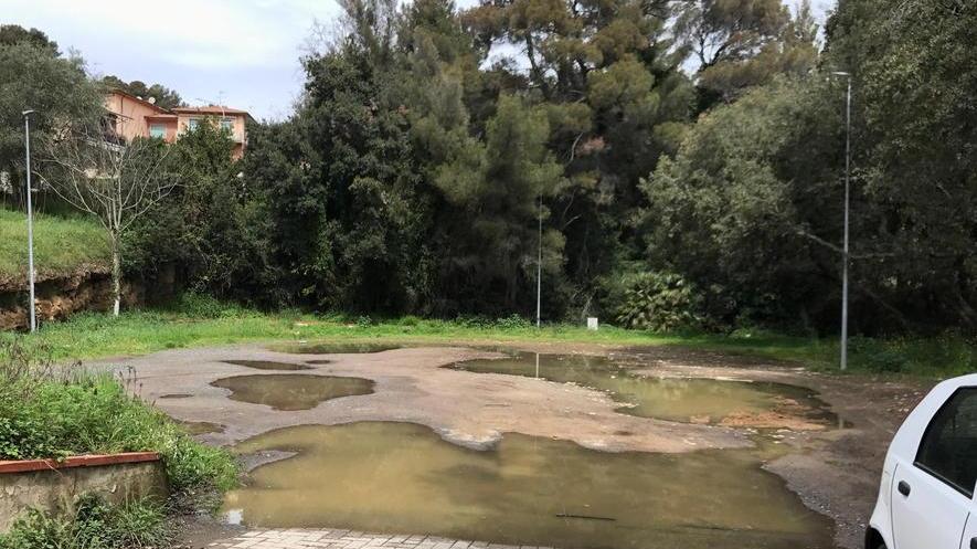 Quel parcheggio invaso dall’acqua
