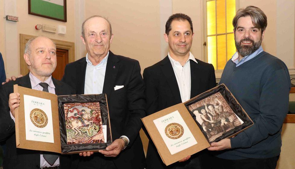 il premio dell’associazione stampa alla famiglia colombarini