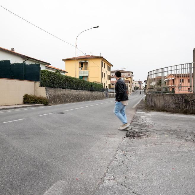 La strada Lucchese a Uzzano: è qui che è avvenuta la tragedia