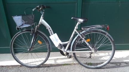 La bici rubata e recuperata dalla polizia