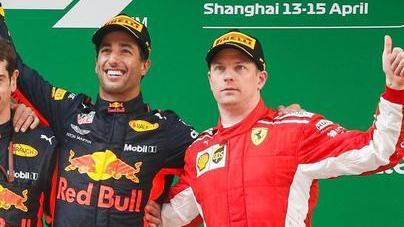 Capolavoro Ricciardo: terzo Kimi, rabbia Vettel