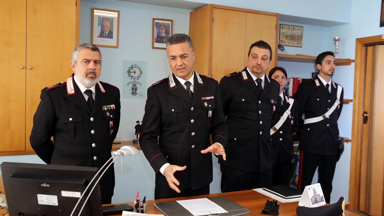 La conferenza stampa al comando della compagnia Carabinieri di Montecatini (Foto Nucci)