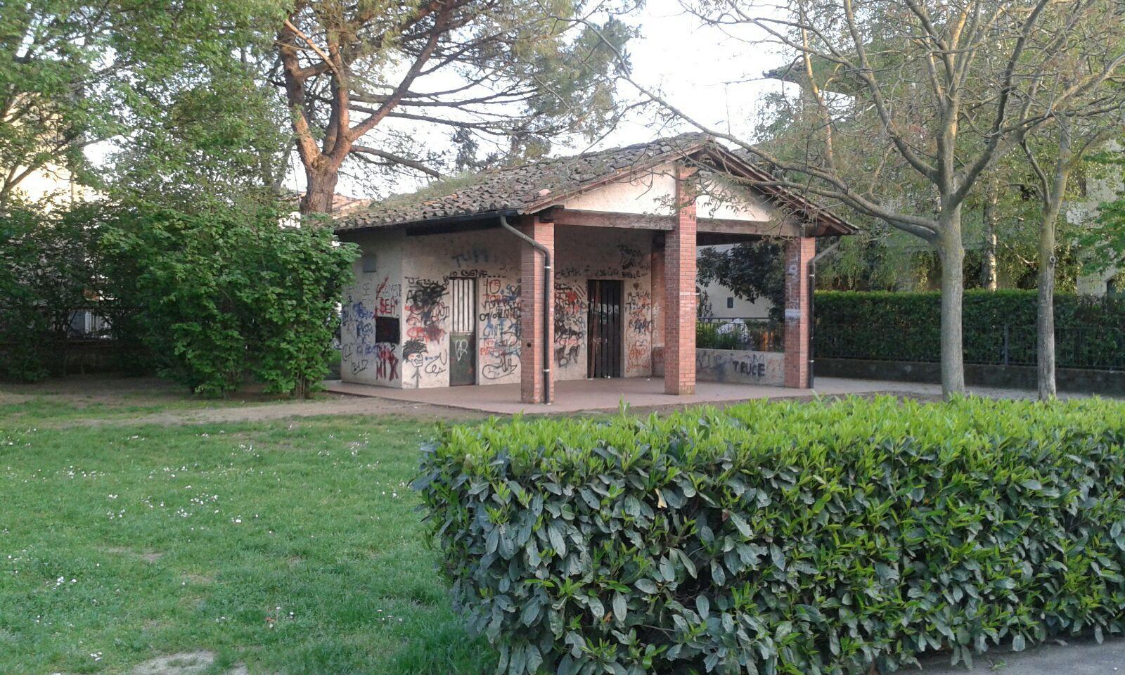 Il casottino del giardino Palloni a Seano